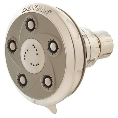 Low Flow Pump Heads - Speakman Napa Anystream Adjustable Low Flow Shower Head, Brushed Nickel