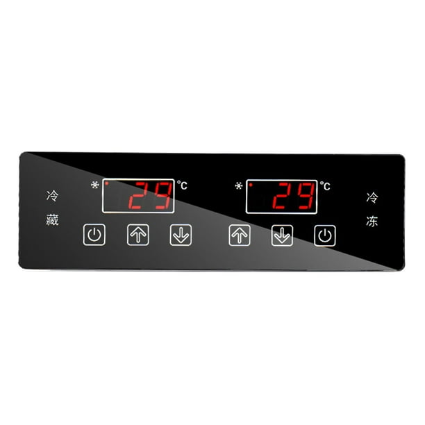 Controlador De Temperatura Del Refrigerador Gabinete De Exhibición Comercial Tablero De Control De Temperatura Tablero De Control De Temperatura Dual Congelación Y Refrigeración Control De Temperatura