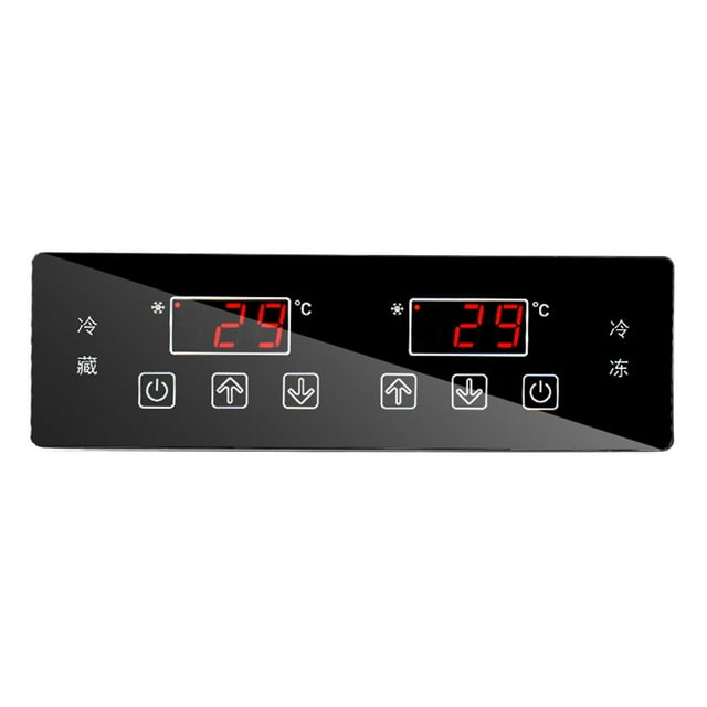 Controlador De Temperatura Del Refrigerador Gabinete De Exhibición Comercial Tablero De Control De Temperatura Tablero De Control De Temperatura Dual Congelación Y Refrigeración Control De Temperatura
