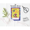 thumbnail image 3 of Darling Souvenir Yellow Birthday Invitation Card 28 Pcs Fill or Write In Blank Invites Printable Party Supplies 5 x 7 Inches, 3 of 5
