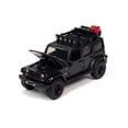 thumbnail image 2 of 2017 Jeep Wrangler Sahara Unlimited, Gloss Black w/Roof Rack & Off Road Wheels - Auto World AW64322/48B - 1/64 scale Diecast Model Toy Car, 2 of 3