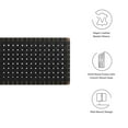 thumbnail image 5 of Sparta Weave Wall-Mount Vegan Leather Queen Headboard in Walnut Black, 5 of 7