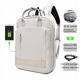 thumbnail image 1 of Mochila para computadora portátil con puerto de carga USB, impermeable, compacta, para negocios, mochila para estudiantes, 1 of 5