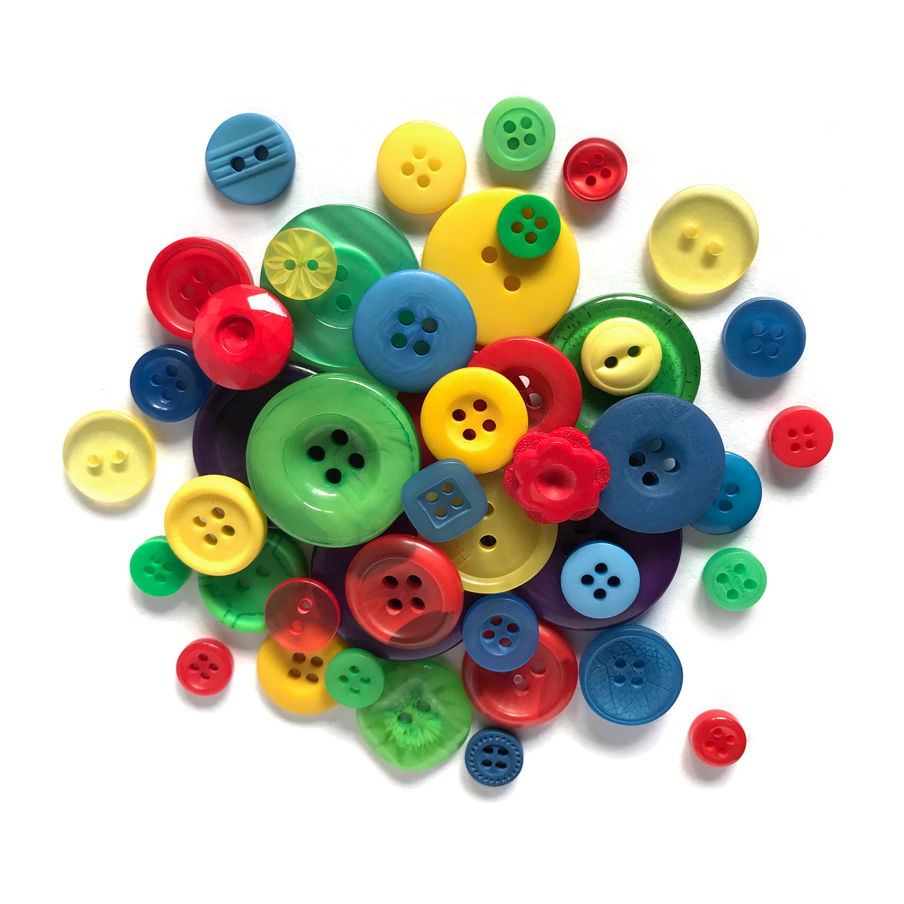 Buttons Galore Assorted Colors Grab Bag with Craft and Sewing Buttons
