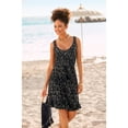 thumbnail image 2 of LASCANA Women's Sleeveless Printed V-Neck Dress Tassels, 2 of 5