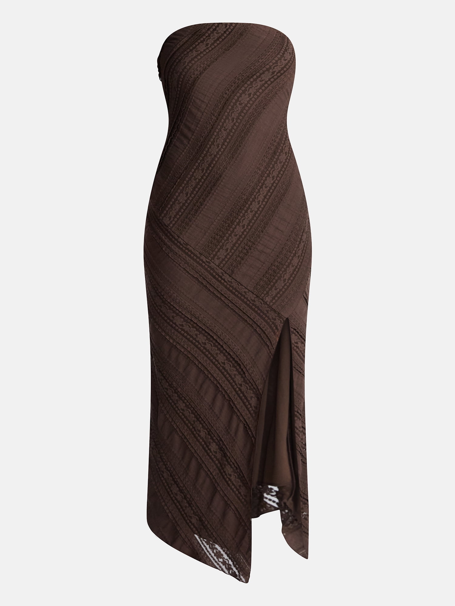 No Boundaries Tube Lace Asymmetrical Dress, Women's XXS-XXL