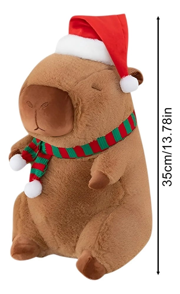 Christmas Capybara Plush Capybara Stuffed Animal Toy