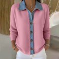 thumbnail image 2 of Kaondbfi Cardigan for Women, Fall Long Sleeve Knitted Button Down Shirts Lightweight Cardigan for Women Casual Tops Women's Winter Coat, 2 of 4
