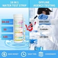 thumbnail image 2 of Water Testing Kits for Drinking Water: 125 Strips 16 in 1 Well and Drinking Water Test Kit, TESPERT Water Test Strips with Hardness, pH, Lead, Iron, Copper, Chlorine, and More, 2 of 4