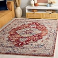 thumbnail image 2 of SAFAVIEH Luna Gisselle Medallion Area Rug, Beige/Rust Blue, 8' x 10', 2 of 8
