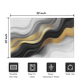 thumbnail image 5 of Black White Gold Wave Marble Door Rugs,Washable Non Slip Door Mats Indoor,Decorative Door Mats,Entry Mat Indoor for Entrance,Bedroom,Kitchen,Bathroom,20"x32", 5 of 6
