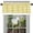 Yellow, variant on Plaid Checkered Country Farmhouse Rod Pocket Window Valance - Gray/White