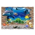 thumbnail image 2 of 3D Acuario Paisaje Póster Pecera Vivarium Fondo Pegatina subacuático S Gloria Imagen del fondo del tanque de pescados, 2 of 9