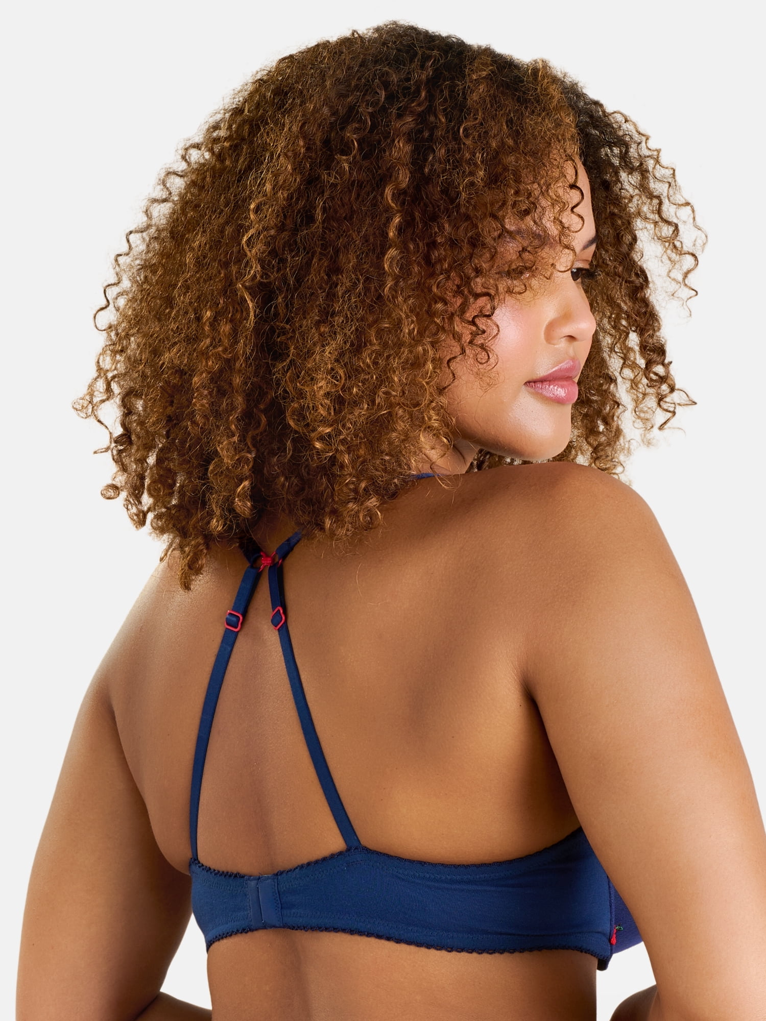 Fresh by Fruit of the Loom Women's Cotton Embroidery Push-Up Bra, Size XS-XXL