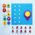 thumbnail image 3 of Children's Felt Non-woven Toys Educational Mathematics DIY Handmade Decor Cartoon Kindergarten Teaching Equipment (Filling in Numbers Flower), 3 of 7