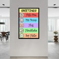 thumbnail image 2 of Class Greetings Poster Classroom Rules Educational for Preschool Kindergarten (6) Canvas for Bedroom Living Room Decor, 2 of 4
