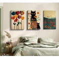 thumbnail image 2 of Bathroom Dog Wall Art, Funny Animal Canvas Paintings Prints, French Bulldog Pictures Poster Artworkfor Lavatory Toilet Restroom Washroom Home Decortion（Only canvas）, 2 of 6