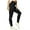 #0 Basic Black(No Pockets), variant on FITTOO High Waist Yoga Pants with Pockets for Women Tummy Control Yoga Leggings 4 Way Stretch Workout Pants