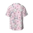 thumbnail image 7 of Kdxio Men's Hawaiian Shirt for Men Short Sleeve Shirt Cute Rabbit Flower Summer Casual Holiday Beach Button Down T-Shirts, 7 of 7