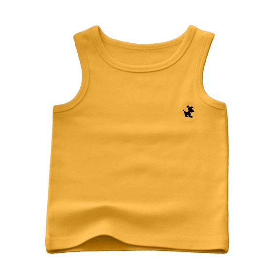 Coerni Toddler Boy Sleeveless Tank Tops Cute Summer Undershirt Kids Boy Crewneck Athletic Casual Vest Gym Workout Clothes Sport Tops