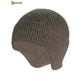 thumbnail image 2 of Spencer Men Women Winter Knit Earflap Hat Warm Skull Cap Cuffed Beanie Hat for Outdoor Ski Hiking "Khaki", 2 of 8