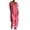 Pink, variant on KyCheLot Women's Baggy Jumpsuits Oversized Summer V Neck Short Sleeve Wide Leg Rompers with Pockets