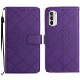 thumbnail image 2 of For Motorola Moto G Stylus 5G 2022, [Not for 4G] Wallet Case with RFID Blocking Card Slots Holder Premium PU Leather Magnetic Kickstand Shockproof Wrist Strap Removable Flip Protective Cover, Purple, 2 of 9