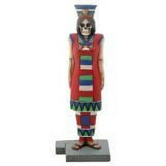 6.75 Inch Cold Cast Resin Day of the Dead Skeleton Aztec Queen Figure