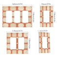 thumbnail image 2 of Yayeee Rocker Switch Wall Plate 2-Gang 4.7"x4.6" Home Decorative Outlet Cover, Beige Geometric, 2 of 6
