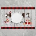 thumbnail image 2 of Merry Christmas Placemats Set of 4 Snowman Red Car Table Place Mats Kids Christmas Tree Placemat for Kitchen Dining Table 18"x12" Holiday Christmas Indoor Outdoor Decor Table Mats Easy to Clean, 2 of 4