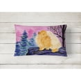 thumbnail image 2 of Carolines Treasures SS8606PW1216 Pomeranian Decorative Canvas Fabric Pillow, Large, Multicolor, 2 of 3