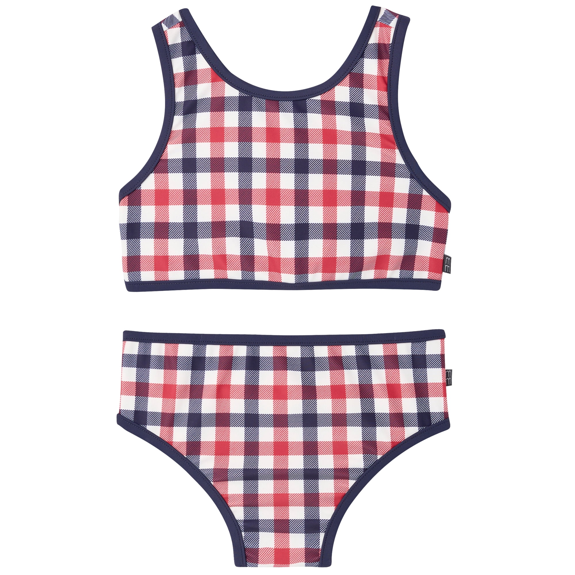 Modern Moments by Gerber Toddler Girl Two- Piece Swimsuit with Binding, Sizes 12M-5T