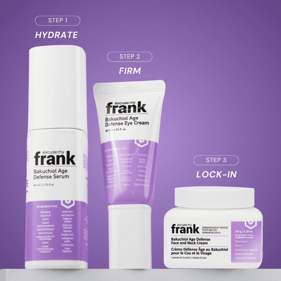 Excuse My Frank - 2PK Bakuchiol Age Defense Face and Neck Cream Korean Anti-aging Skincare