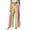 Multicolour*, variant on RUTAYY Women's Pants Wide Leg Rainbow Vertical Stripe Heart Print High Waist Elastic Waist Side Pockets Loose Casual Vacation Trousers