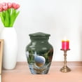 thumbnail image 7 of JAGASY Golf Ball Miniature Urn for Ashes Adult Male, Green Small Urns for Ashes Keepsake, White Golf Ball Decorative Urns for Daughter, Lake Water Cremation Urn for Son, (3 Inch), 7 of 7