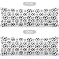 thumbnail image 3 of Soccer Theme Body Pillow Cover Sports Soccer Ball Black and White Throw Pillow Covers Sport Football Long Pillow Case Protector with Zipper Decorative Soft Rectangle Bed Pillowcases for Couch,20"x54", 3 of 5