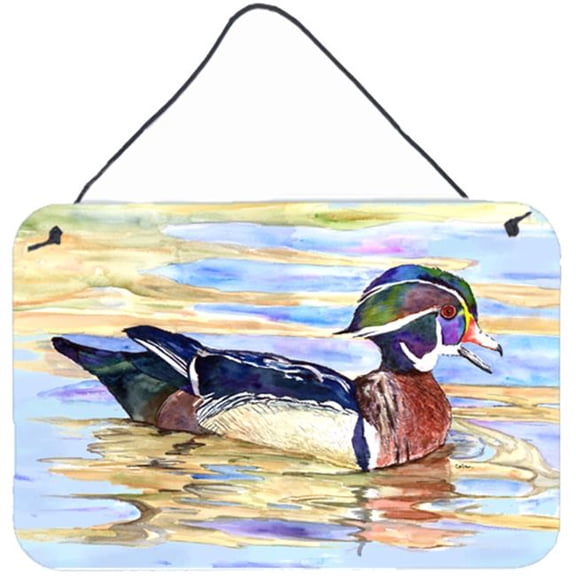 Carolines Treasures  Wood Duck Aluminium Metal Wall or Door Hanging Print
