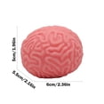 thumbnail image 1 of Brain Stress Balls,Squishy Brain Fidget Splat Ball,Sensory Soft Prop Tool,Funny Fake Brain Halloween Decoration Props,Fake Pu Brain Squeeze for Hand Muscle Exercise Adult Relieve Stress Anxiety, 1 of 7