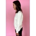 thumbnail image 6 of Ahlaray Elevate Your Style with White Puff Sleeve Pullover - Sleek & Comfortable!, 6 of 8