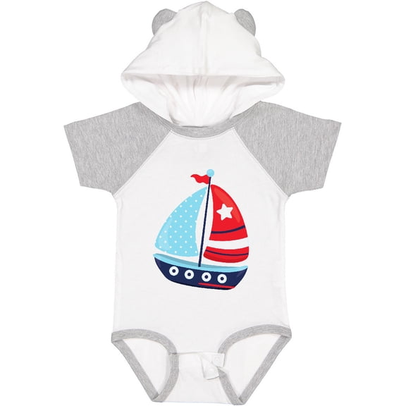 Inktastic Sailing Boat, Sailor, Sailing, Sails, Boat, Ship Boys Baby Bodysuit