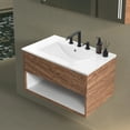 thumbnail image 3 of JONATHAN Y Ancillary 3-Hole 30 in. W x 18.25 in. D Classic Contemporary Rectangular Ceramic Single Sink Basin Vanity Top, White, 3 of 8