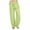 Green, variant on Inleife Summer Casual Pants for Women Casual Cotton Linen Drawstring Elastic Waist Long Wide Leg Pants