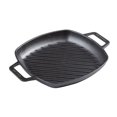 thumbnail image 1 of Parrilla Cuadrada Victoria Negro de Hierro Fundido con Asas de Doble Bucle y Mango para Mujer, 1 of 6