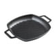 thumbnail image 1 of Parrilla Cuadrada Victoria Negro de Hierro Fundido con Asas de Doble Bucle y Mango para Mujer, 1 of 6