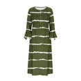 thumbnail image 3 of Long Sleeve Dress,Long Dress for Women Summer,Womens Fashion Printed Casual Long Sleeve V-Neck Dress,3/4 Sleeve Dress for Women,Dress for Women Casual Summer, 3 of 5