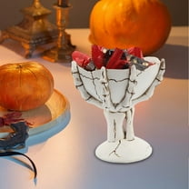 Skeleton Hands Candy Dish, Halloween Candy Bowl Skull Bowl Candy Tray, Fruit Plate Snack Bowl Stand, Plant Holder Office Pen Holder