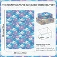 thumbnail image 4 of 12 Sheet Winter Snowflake Wrapping Paper Blue And Purple Snowflake Winter Wonderland Gift Wrap Paper For DIY Crafts Gift Packing Birthday Party, 19.7 X 27.6 Inch, 4 of 9
