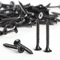 500pcs Phillips Fine Thread Drywall Screw #6 X 1-1/4" Black