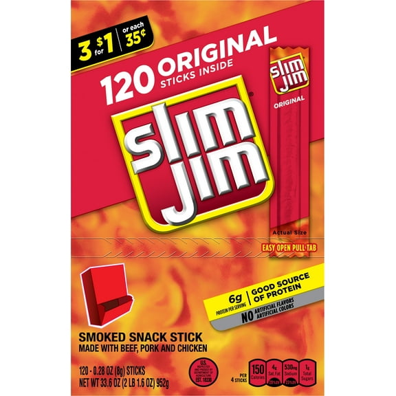 SLIM JIM 3/$1.00 - 1 ct. of UNT/120