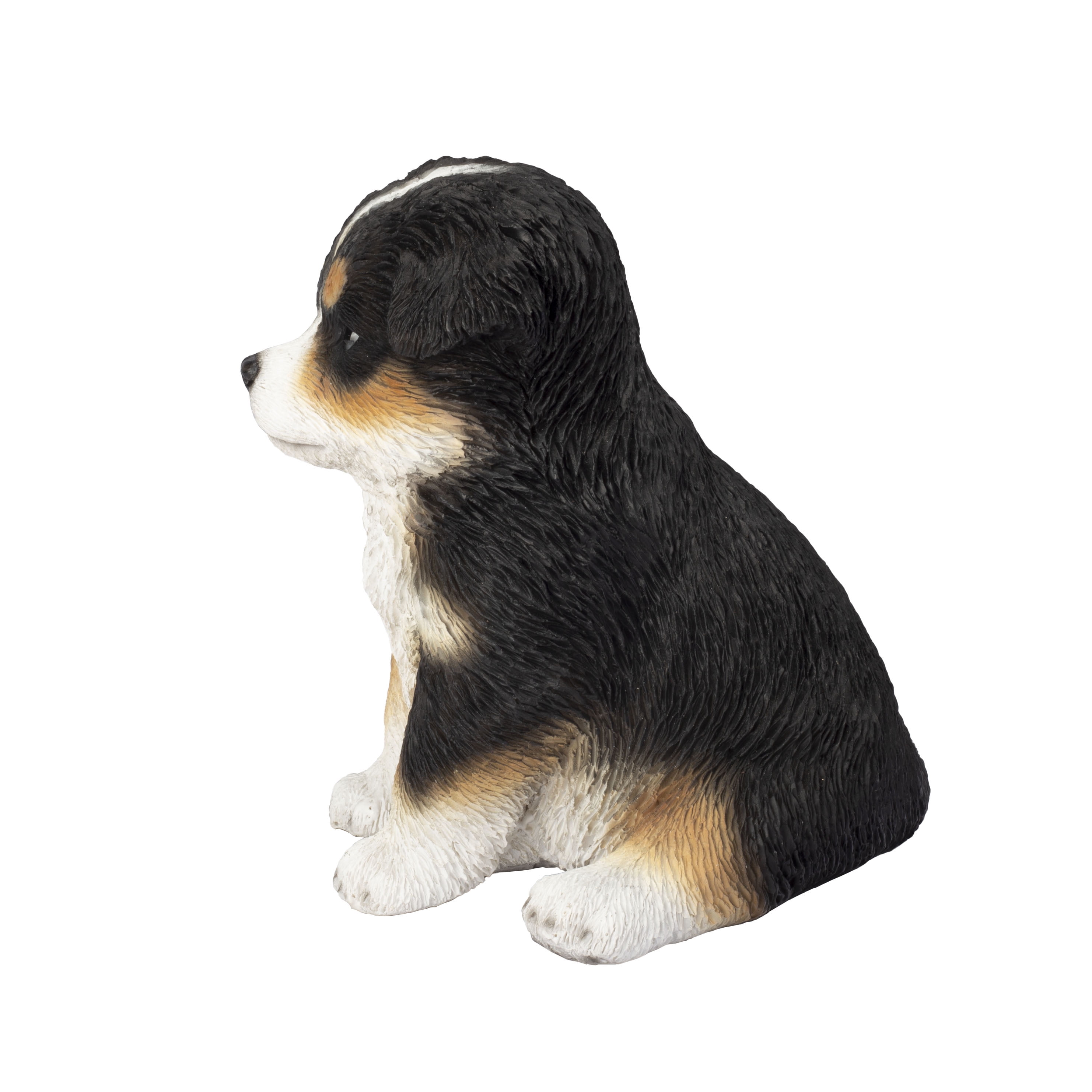 SOREAL White & Brown Australian shepherd | Handpainted Decorative Puppy Statue for Home & Garden Decor | Premium Polyresin Dog Statue | Gift for Dog Lovers | Weather-Resistant Indoor/Outdoor Decor